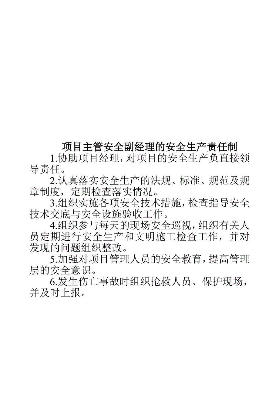 （岗位职责）项目安全生产责任制大全_第3页