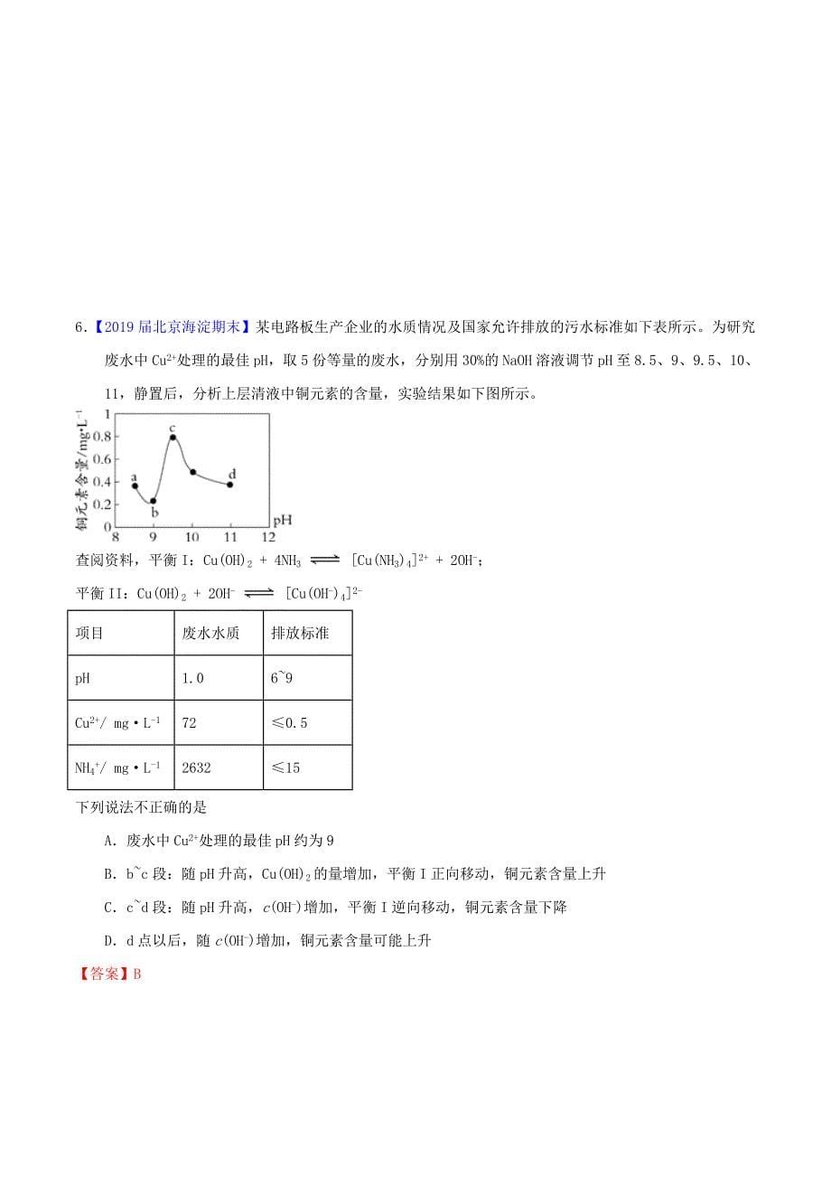 高考化学备考全方案12题揭秘专题10反应热化学反应速率与限度题型训练_第5页