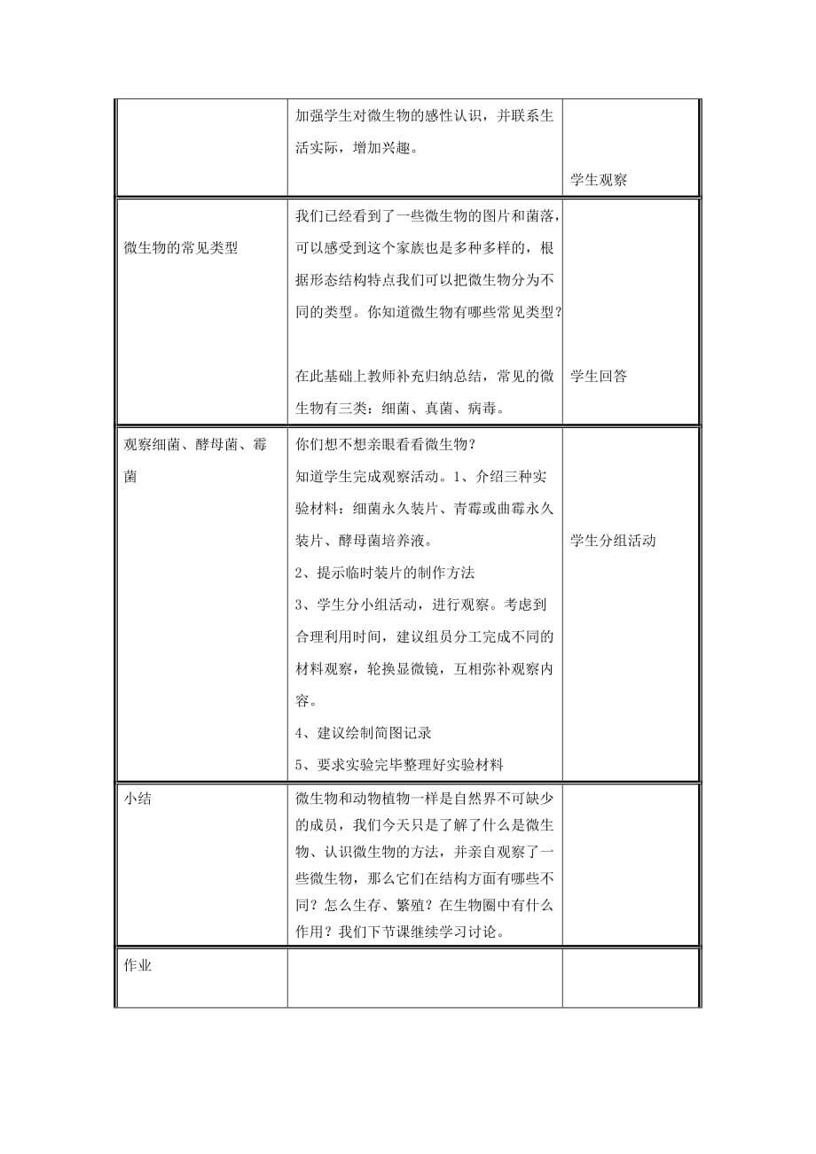 八年级生物上册第5单元第18章第1节微生物在生物圈中的作用第1课时微生物的特征及类群教案新版北师大版_第2页