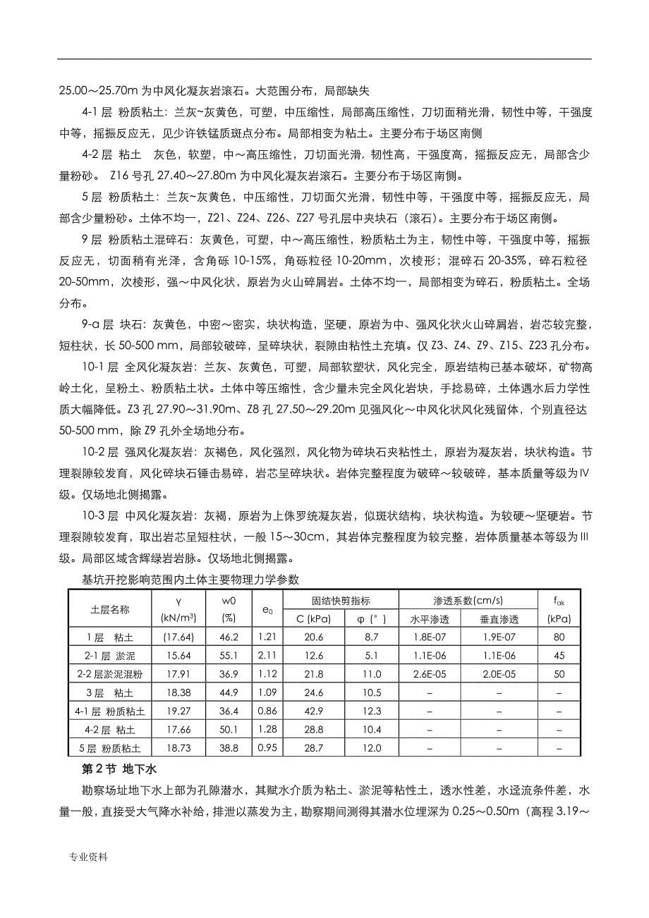 深基坑专项施工设计方案(钻孔灌注桩)_第5页