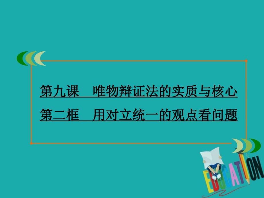 2019-2020学年人教版高中政治必修四学练测课件：第3单元 思想方法与创新意识 第9课 第2框_第2页