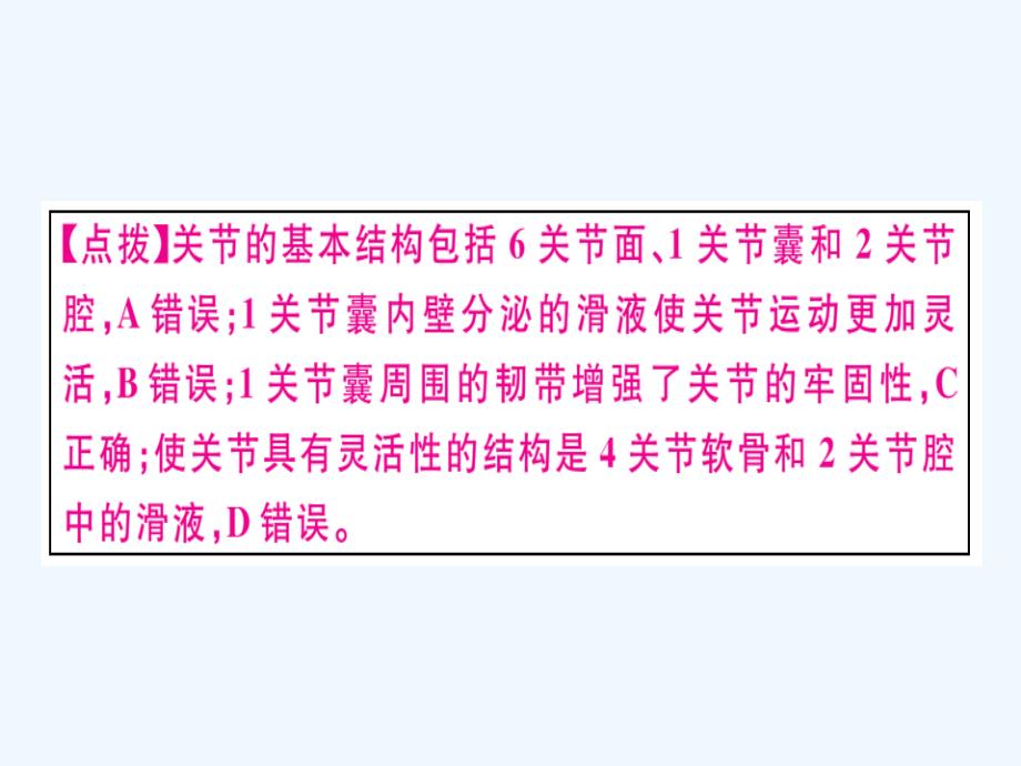 八年级生物下册专题复习八动物的运动和行为习题课件新版北师大版_第4页