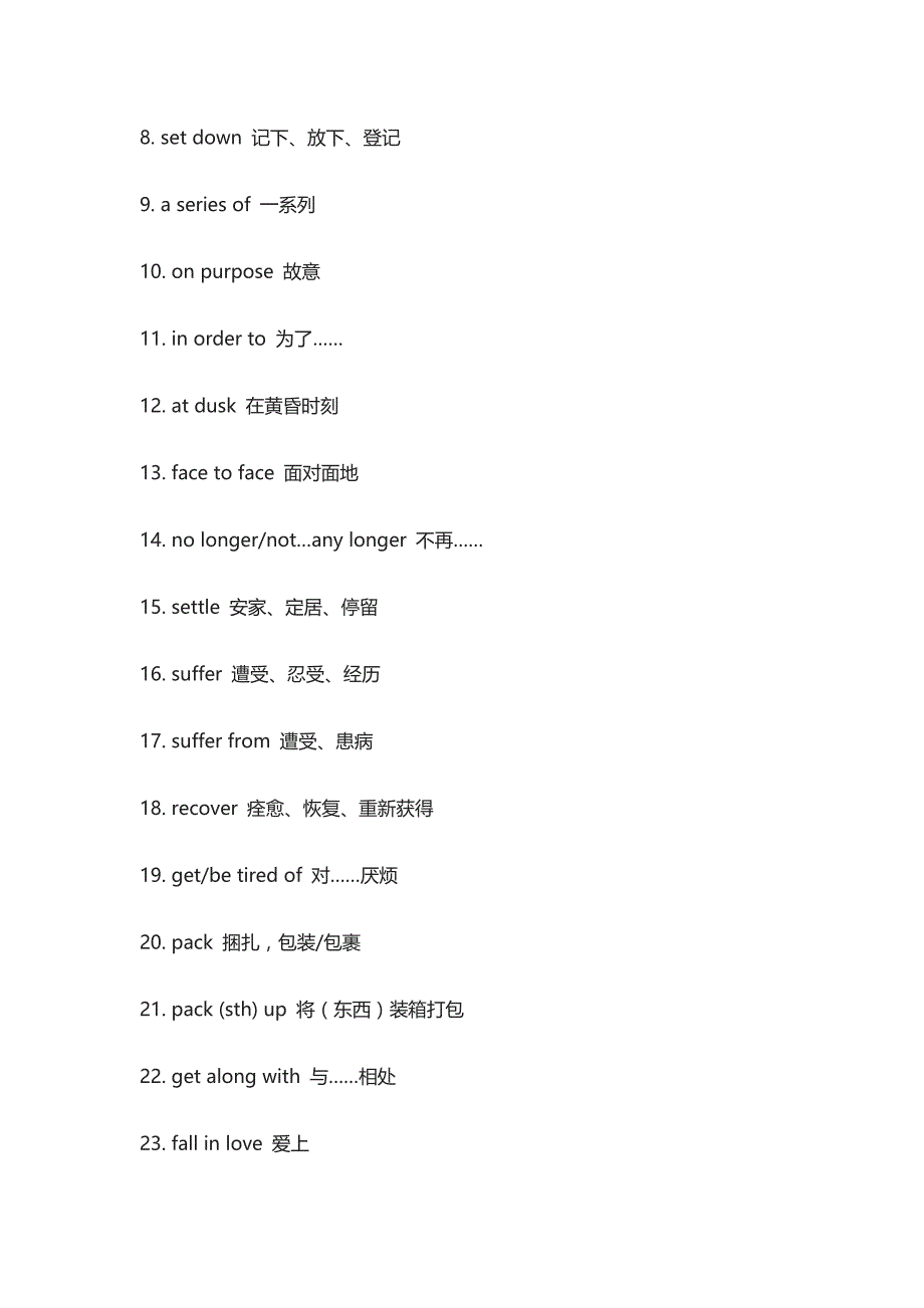 人教版高中英语必修1重点词汇、短语、句型、语法全汇总_第2页