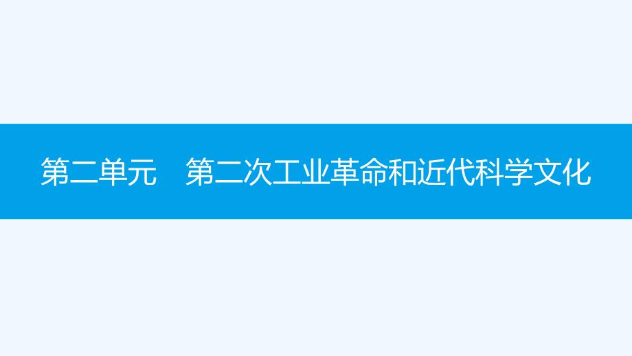 九年级历史下册第二单元第二次工业革命和近代科学文化单元提升课件新人教版_第1页