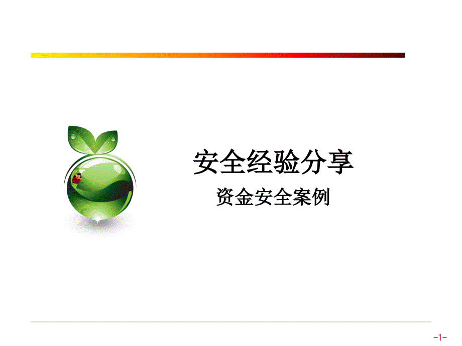 安全经验分享-资金安全.ppt_第1页