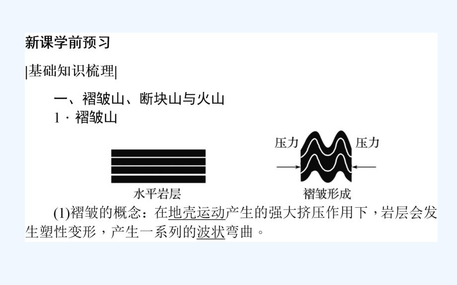 人教版版地理必修一课件：4.2 山地的形成_第3页