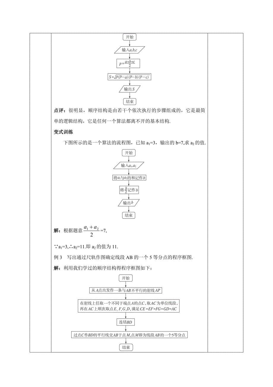 安徽省长丰县实验高级中学高中数学必修三教案：1.1.2 程序框图与算法的基本逻辑结构_第5页