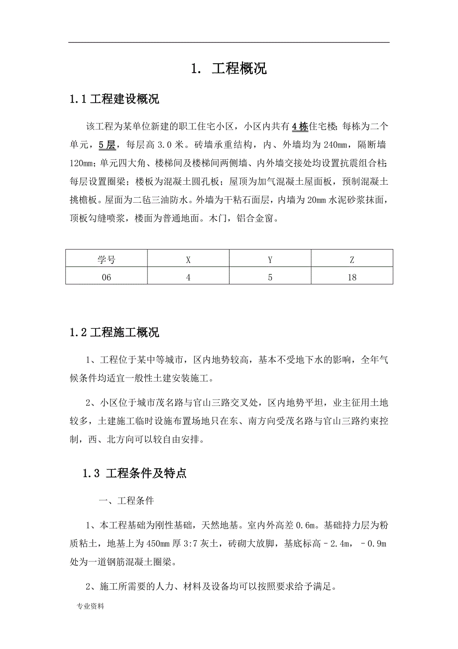 多层住宅小区工程施工组织技术交底大全报告_第3页