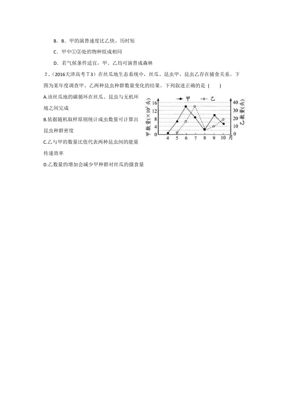 江苏省高考生物一轮复习：专题13 种群和群落 学案_第3页