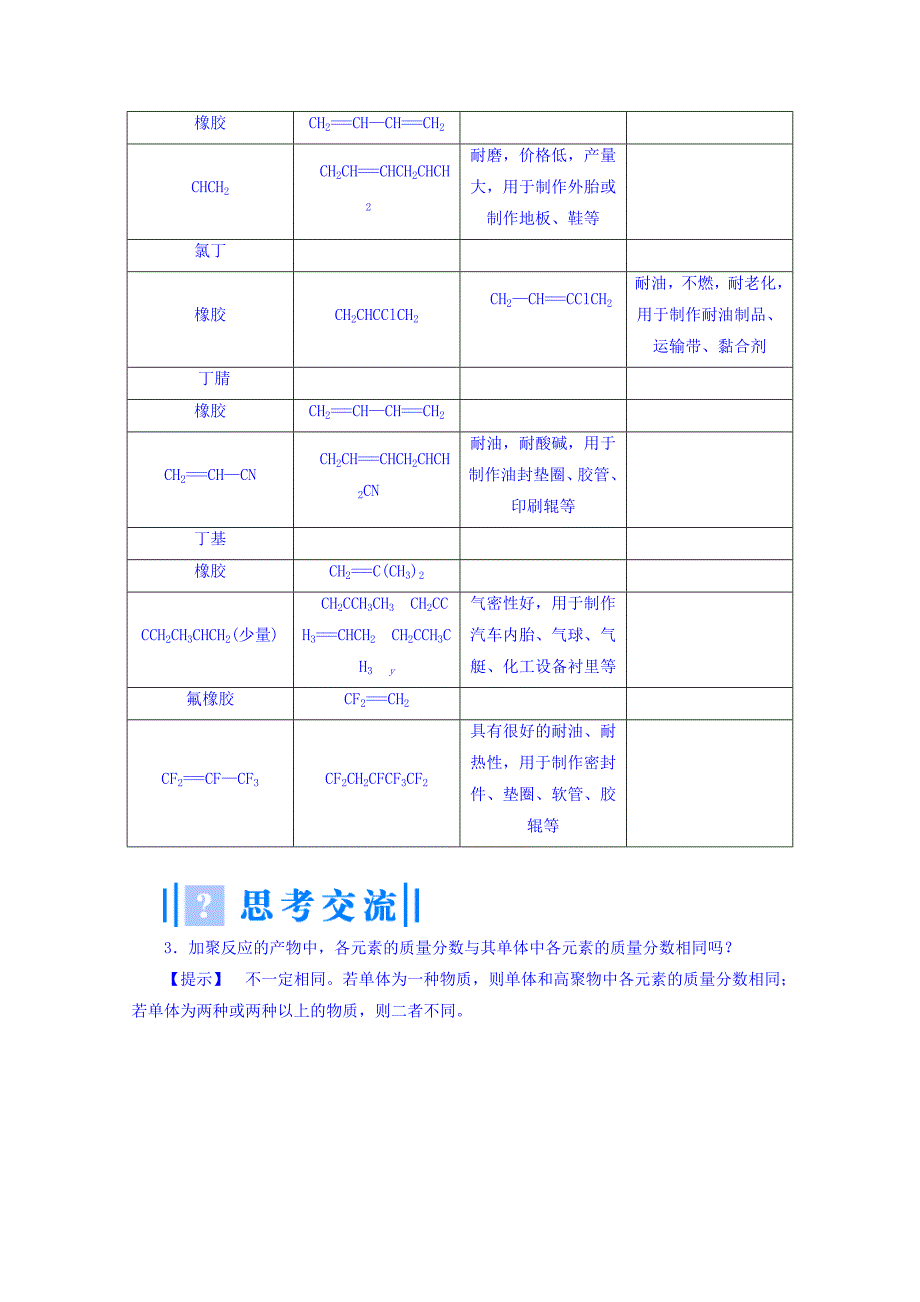 高中化学鲁科版选修2 主题4 课题2 源自石油的化学合成教案_第4页