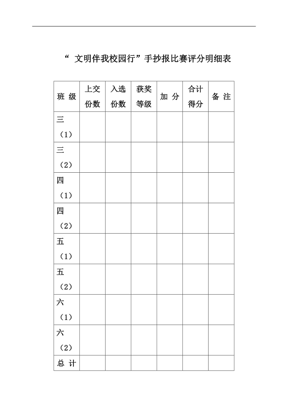 “创建文明校园、做文明学生”手抄报比赛活动方案手抄报.doc_第3页