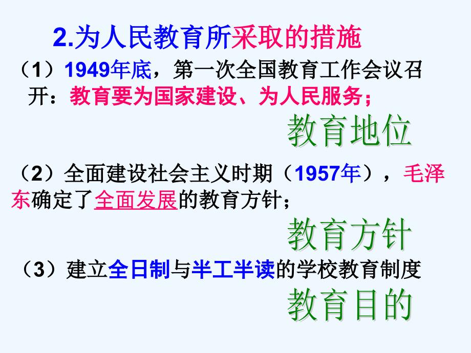 人教版高中历史必修三 第七单元 第21课 现代中国教育的发展 课件 （共46张PPT）_第4页