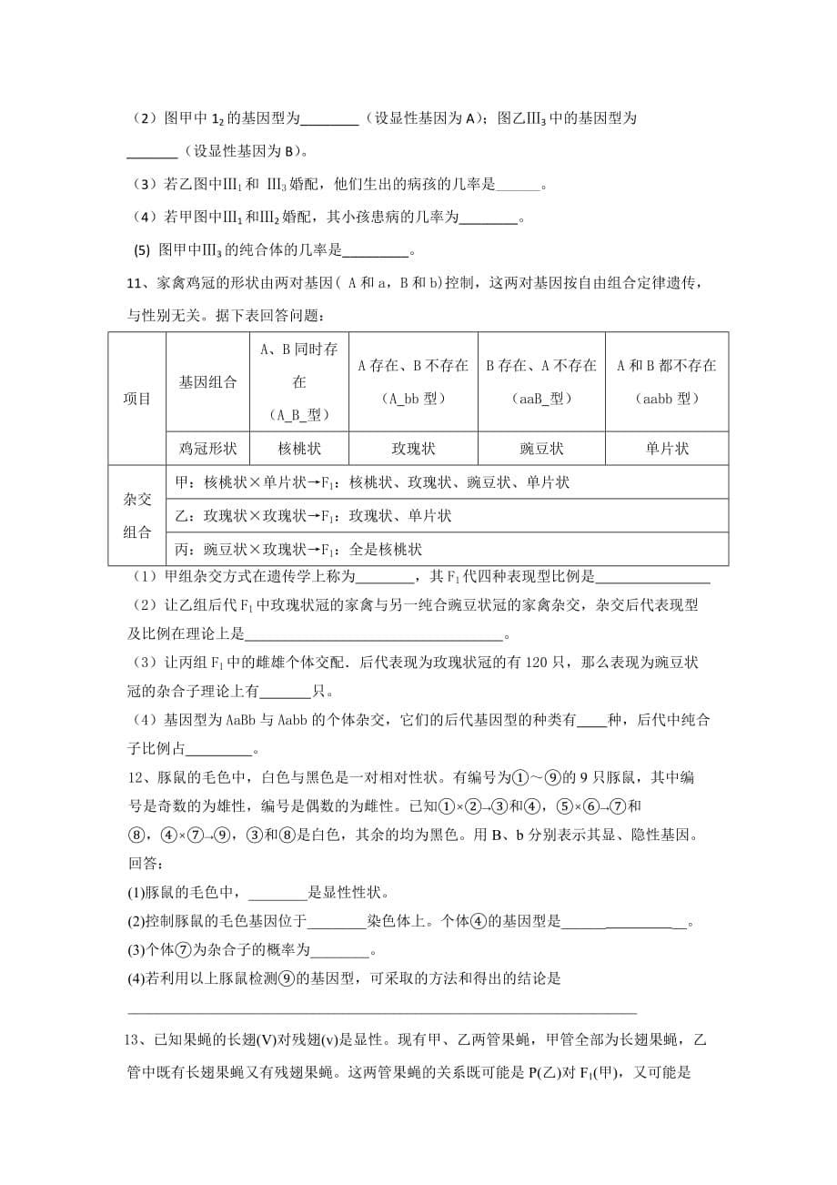 江苏高考生物一轮复习活动单（11）_第5页