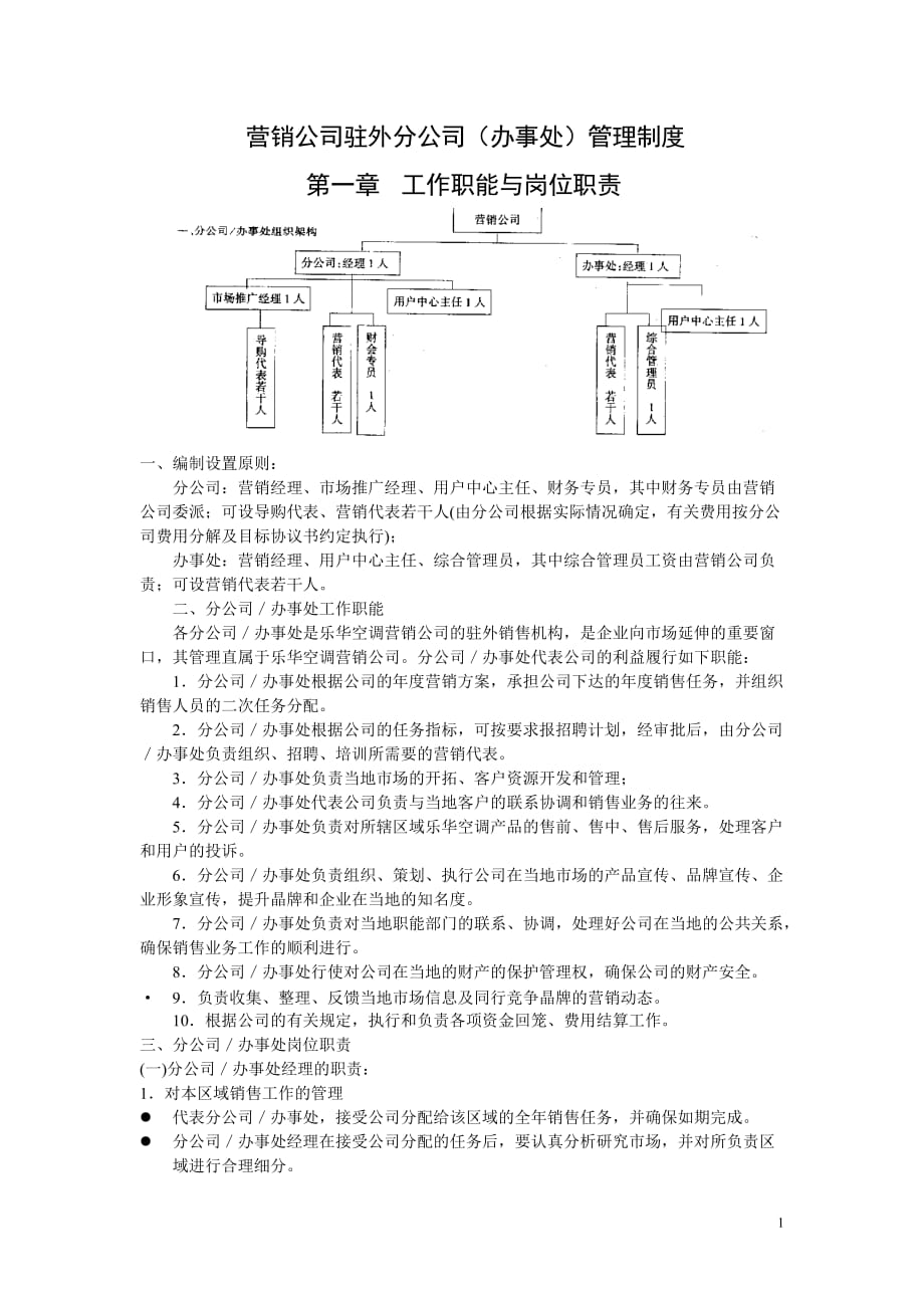 （管理制度）营销公司管理制度_第1页