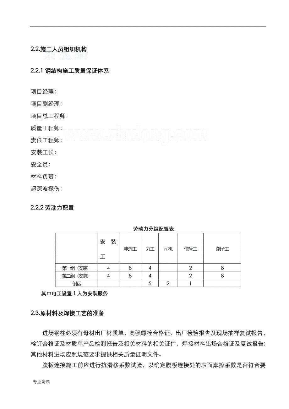 超高层综合楼型钢结构安装施工设计方案_第5页