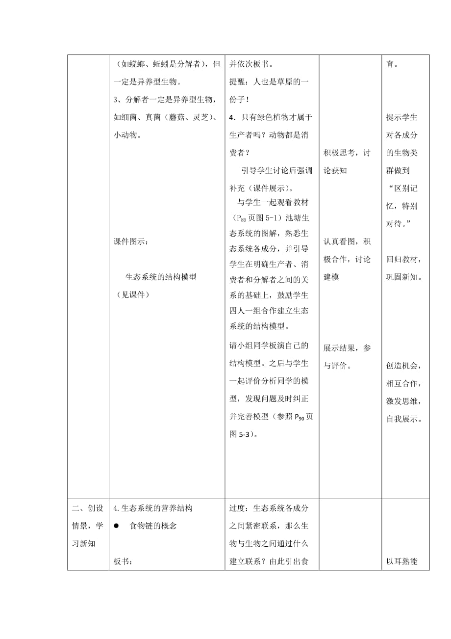 宁夏六盘山高级中学高中生物必修三：5.1生态系统的结构 教学设计_第4页