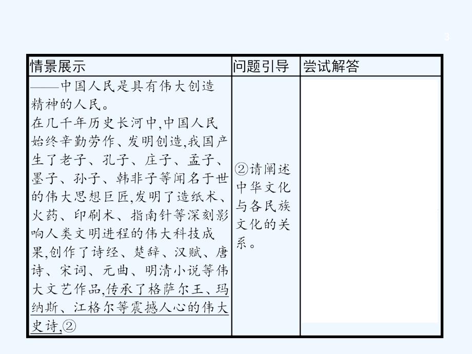 课标通用高考政治大一轮复习第三单元中华文化与民族精神单元整合课件新人教版必修3_第3页