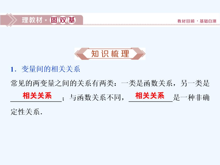 课标通用版高考数学大一轮复习第十一章统计统计案例第3讲变量间的相关关系统计案例课件文_第2页