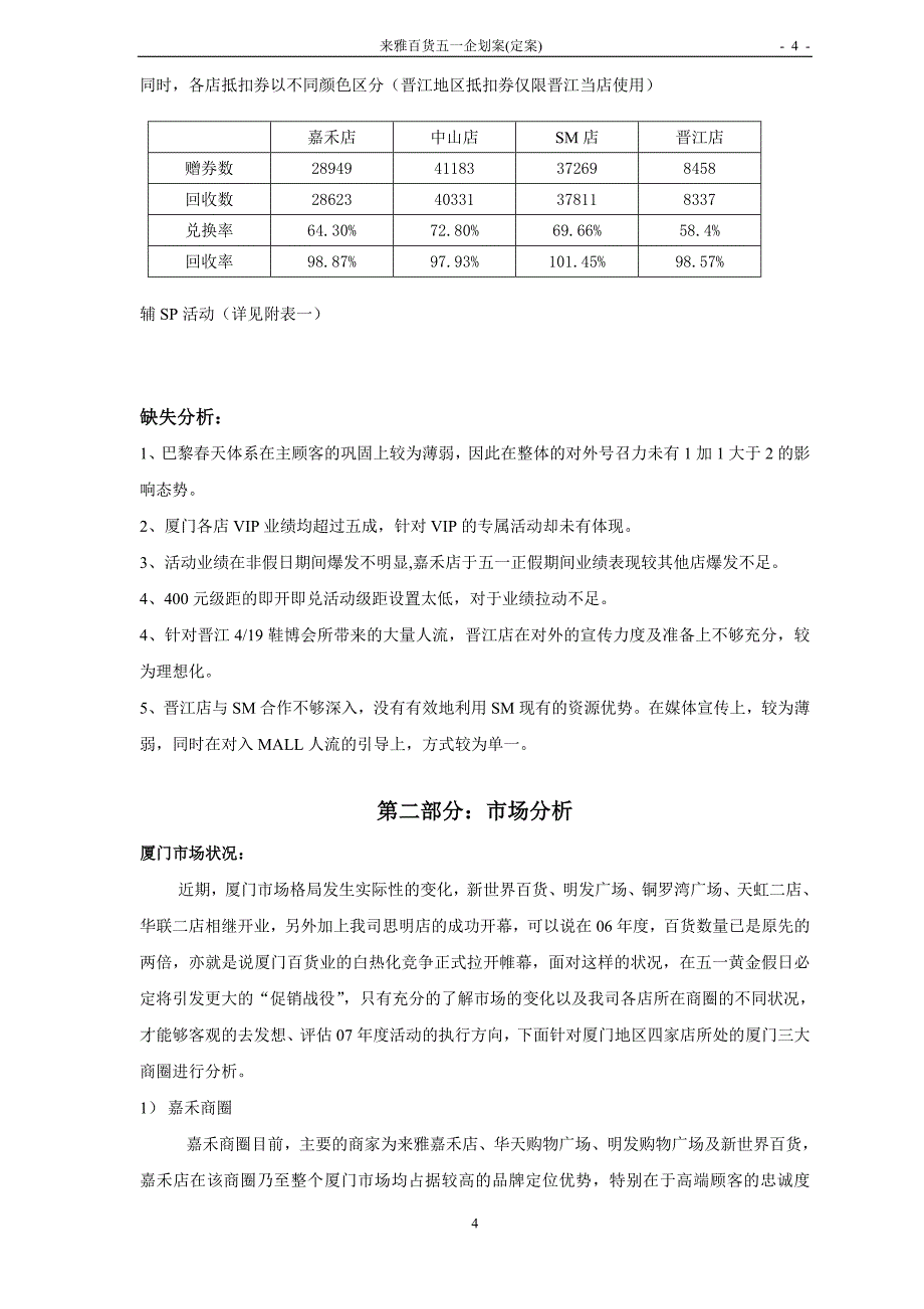 2007年来雅百货五一企划案(定案)_第4页