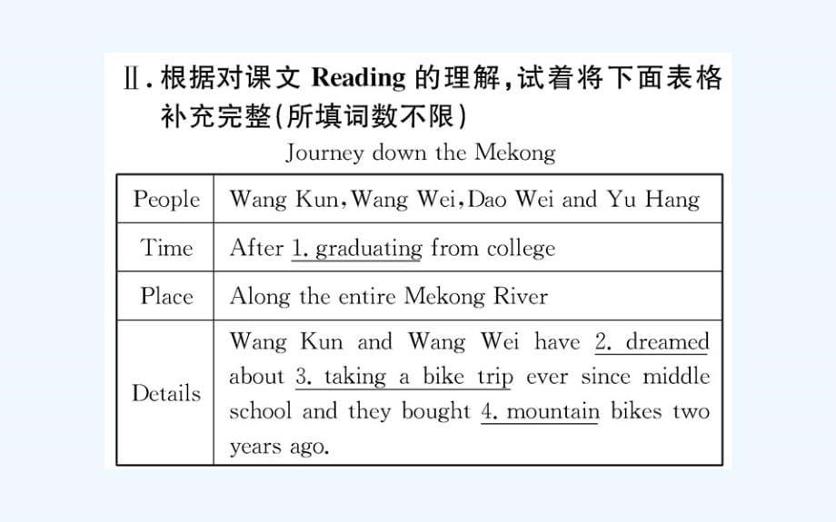 人教版高中英语必修一课件：Unit 3 Warming Up Reading （共68张PPT）_第5页