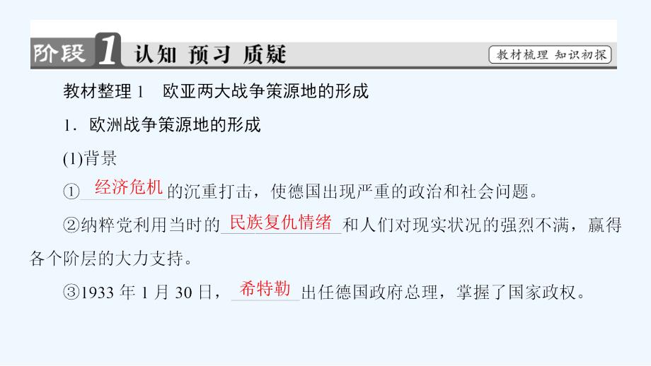 人民版历史选修三课件：专题3 1 第二次世界大战前夜_第3页