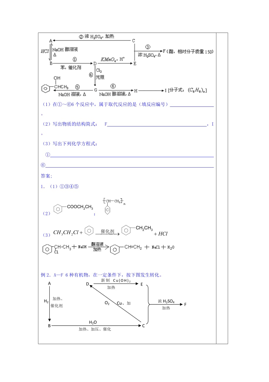 广东省肇庆市实验中学高中化学选修5教学设计：3.4有机合成（4）_第2页