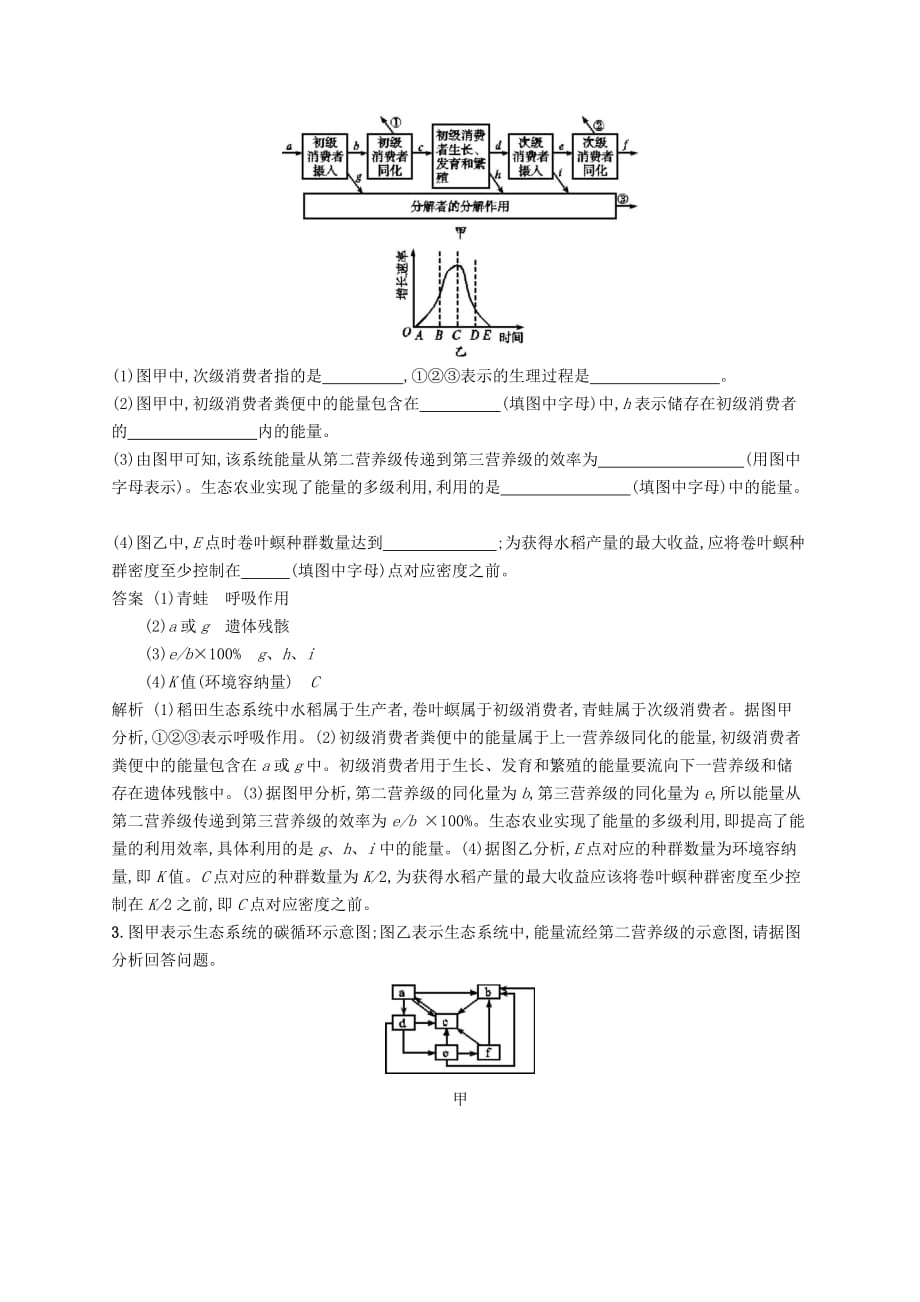 广西高考生物一轮复习高频考向练4生物与环境含解析新人教版_第2页