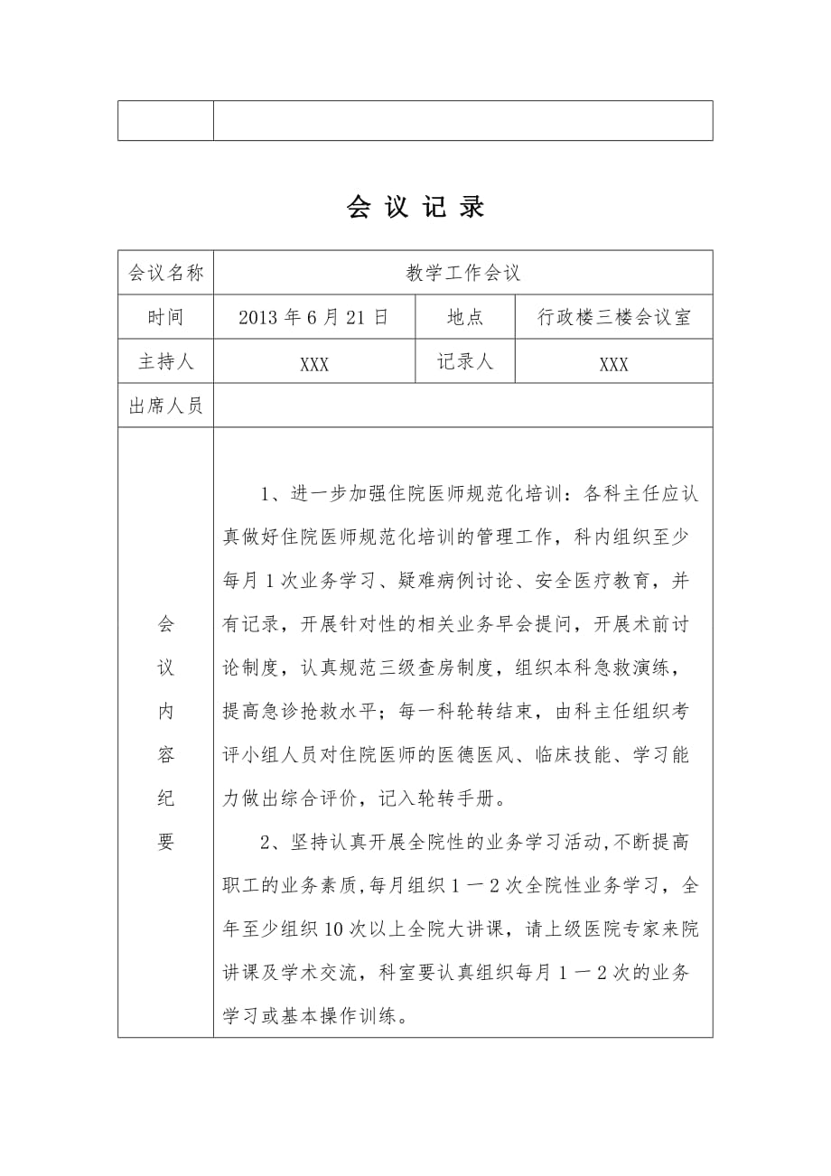 医院教学工作会议记录-----图表版_第3页