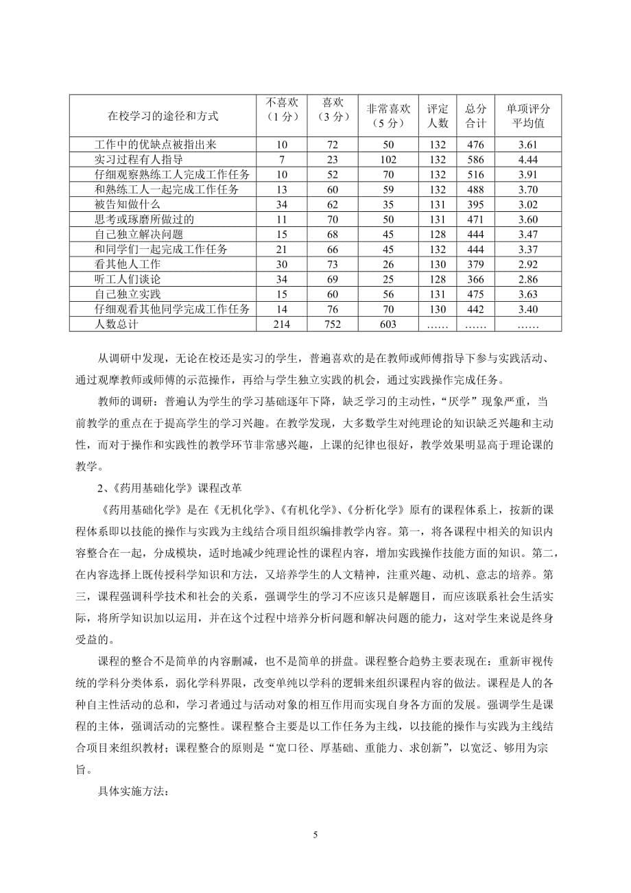 （培训体系）实践技能培训为主体的模块化教学的探索与实践_第5页