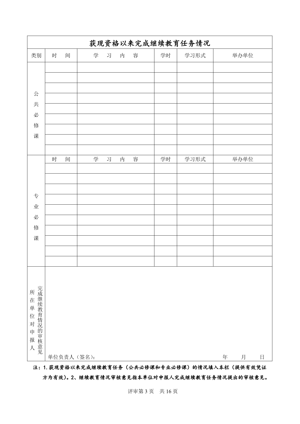 （技术套表）申报评审表二广东省专业技术资格评审表_第5页