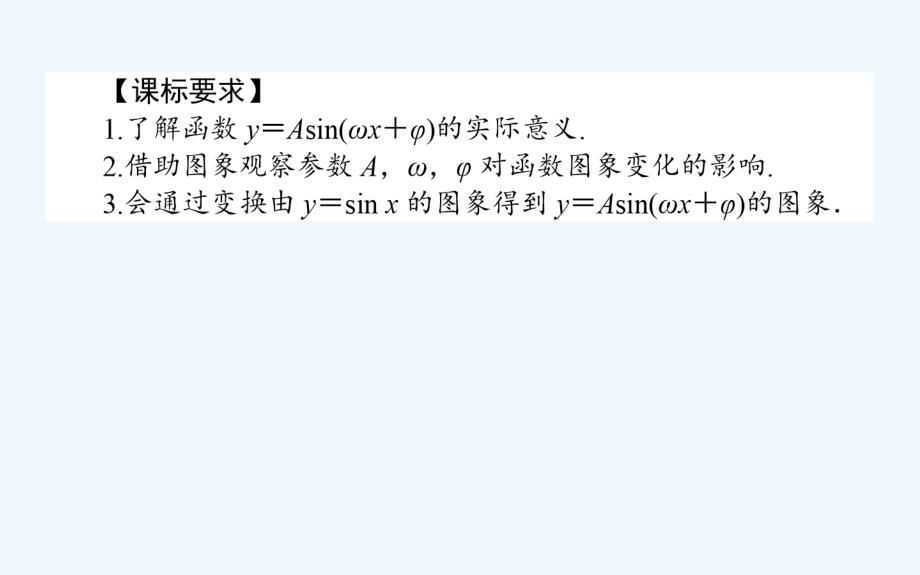 北师大版数学必修④课件：1.7.4函数y＝Asin（ωx＋φ）的图象_第2页