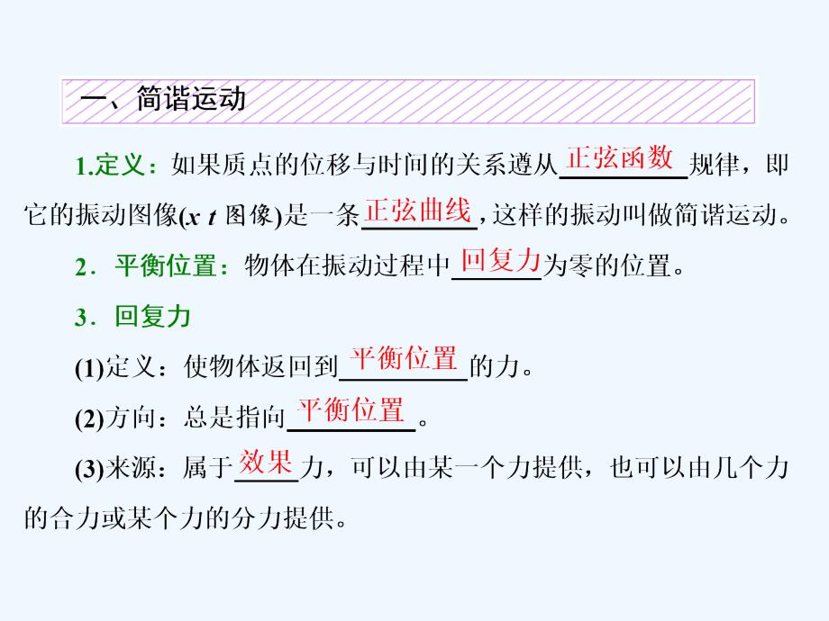 新课标高考物理总复习课件：第74课时　机械振动（双基落实课）_第4页