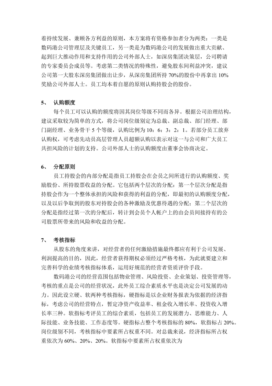 （员工管理）深圳市数码港有限责任公司员工持股计划_第3页