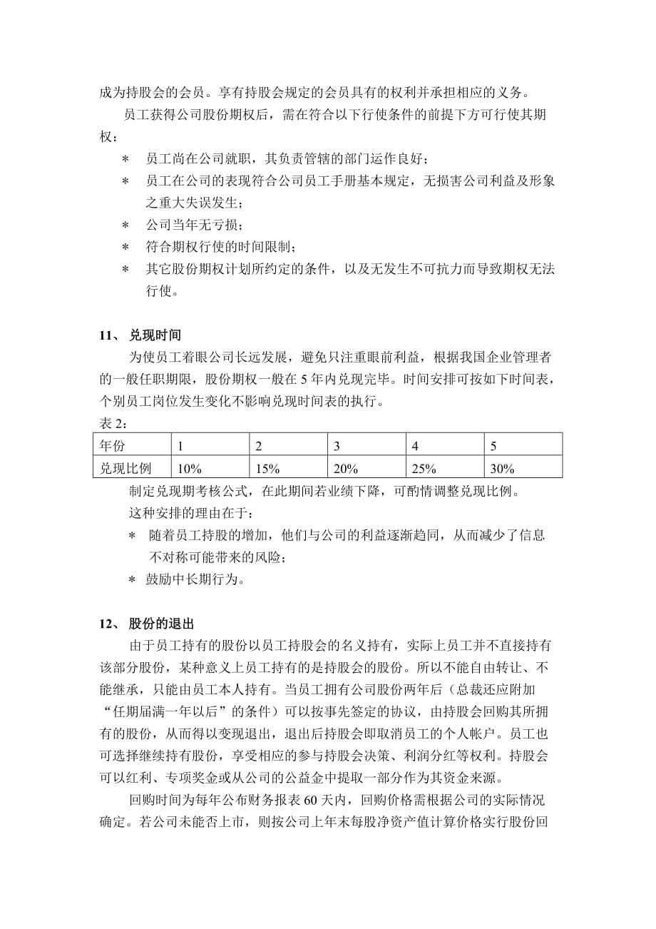 （员工管理）深圳市数码港有限责任公司员工持股计划_第5页