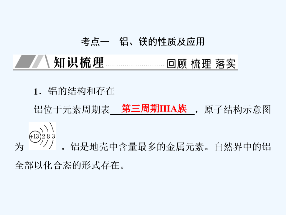 高三新课标化学总复习课件：第三章　金属及其化合物3-2_第4页