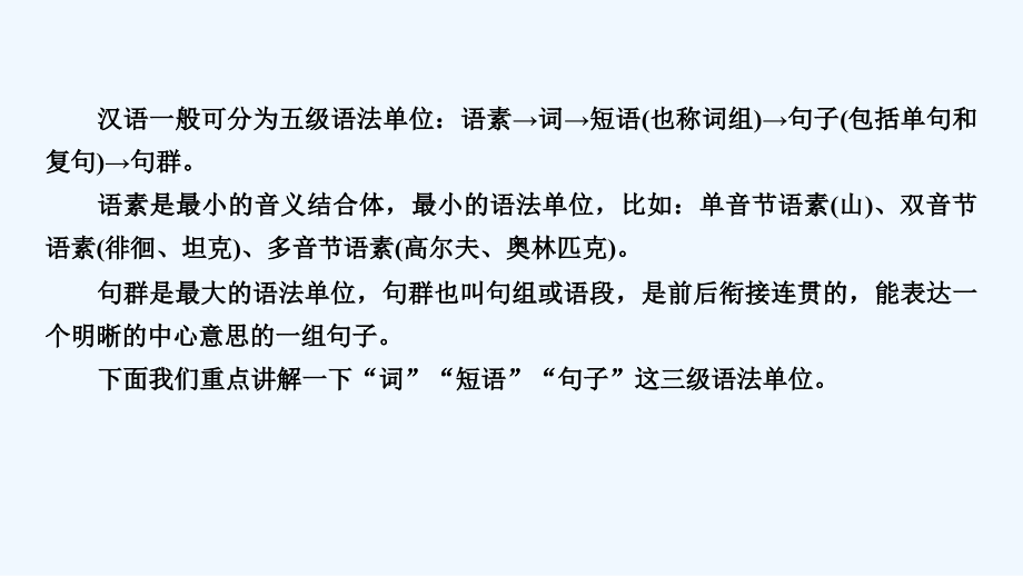 大一轮高考总复习语文课件：分册2 第1板块 第2章 微课堂1 掌握基本语法知识_第4页