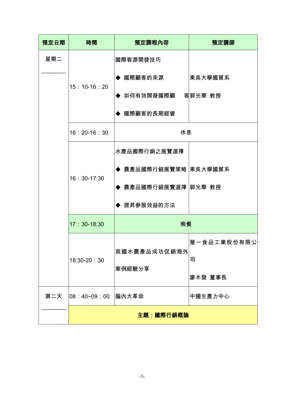 （国际贸易）渔业贸易人才训练班_第3页