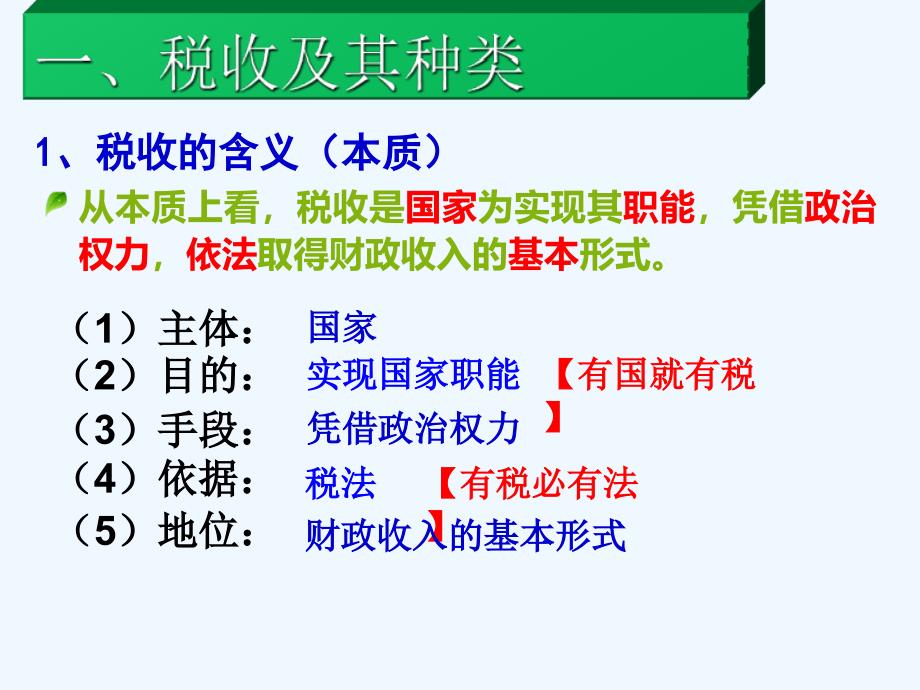 广东省廉江市实验学校高中政治必修一课件：8.2征税与纳税 （共26张PPT）_第2页