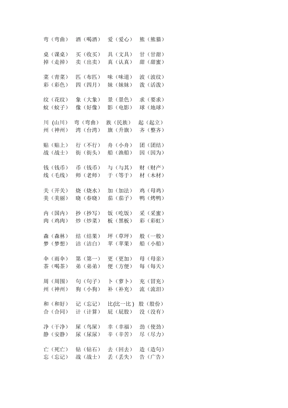 部编版二年级语文下册总复习《组词、填空、古诗》专项复习.pdf_第2页