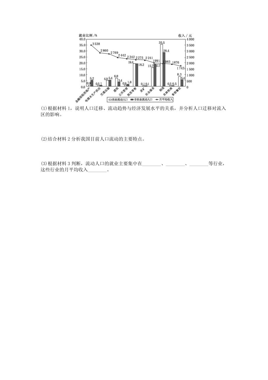 湖北省宜昌市葛洲坝中学人教版高中地理必修二1.2 人口的空间变化 练习_第4页