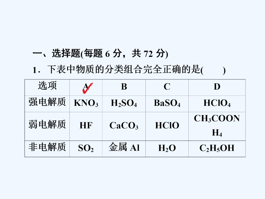 高考化学大一轮复习考情分析课件：第2章　化学物质及其变化2-2a_第3页