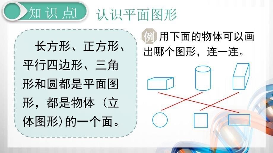 人教版小学一年级数学下册8.3《图形与分类整理》精品课件_第5页