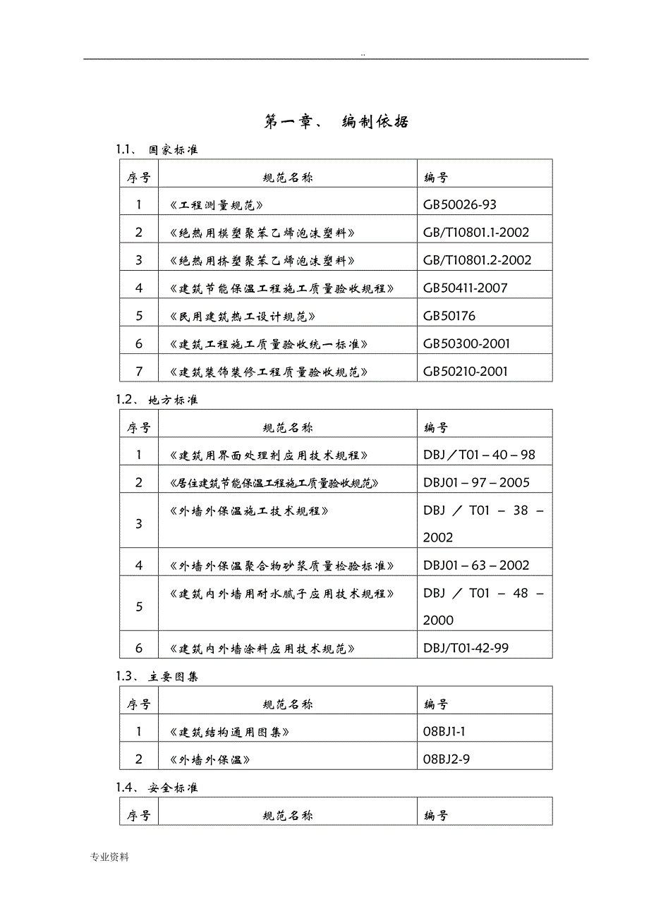 外墙保温及外墙涂料施工组织设计_第1页