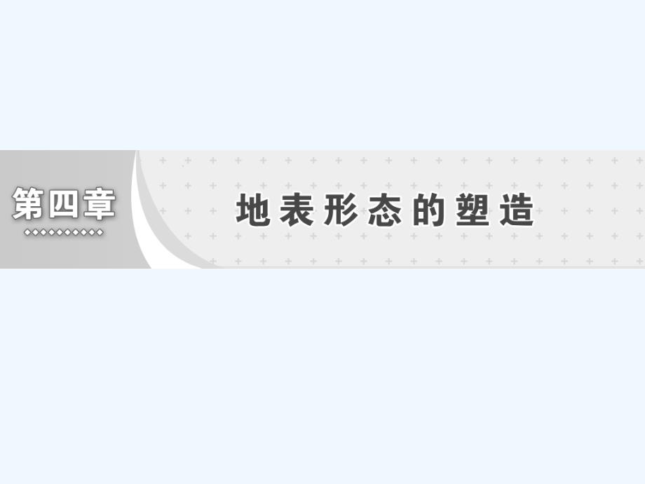 高中地理人教版必修1课件：第四章 第一节 营造地表形态的力量_第1页