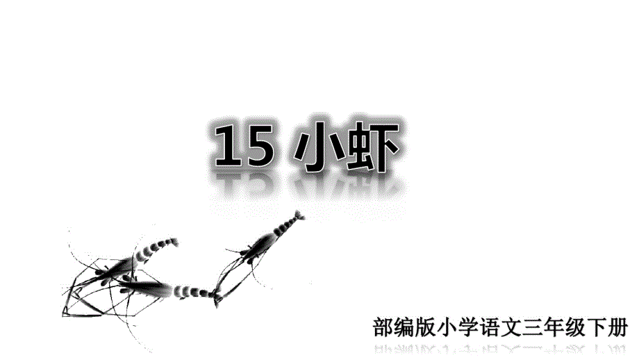 【精选】部编版三年级语文下册15小虾课件.pdf_第1页