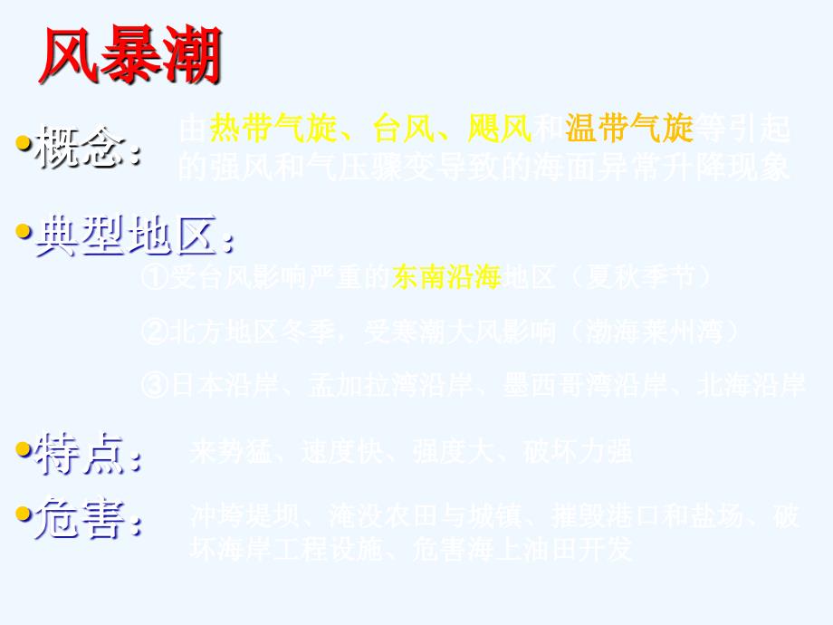 江苏省2018届高考地理一轮复习课件：海洋自然灾害和防灾减灾 （共11张PPT）_第3页