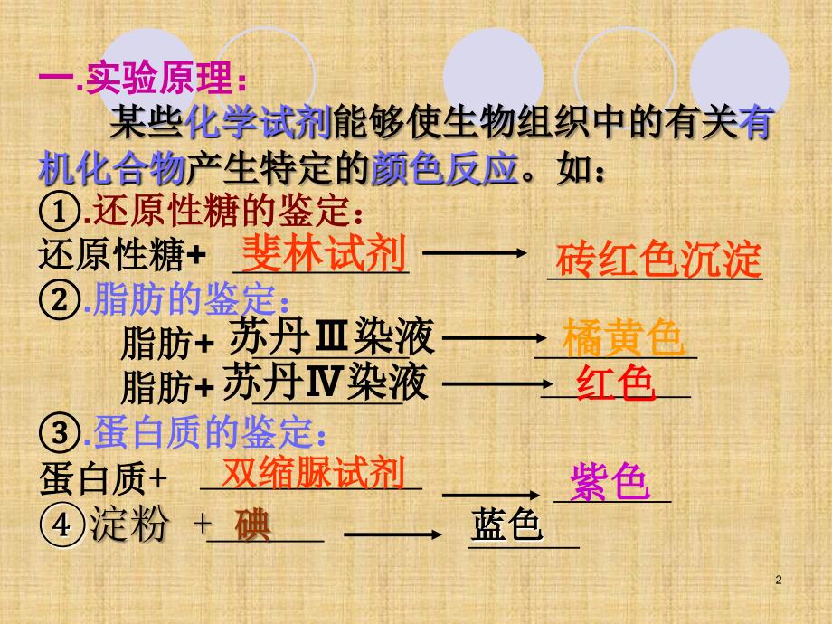 精编制作实验：检测生物组织中的糖类、脂肪和蛋白质PPT课件_第2页