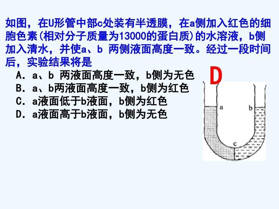 江苏省新马高级中学高中生物必修一课件：3.3物质跨膜运输实例 （共37张PPT）_第5页