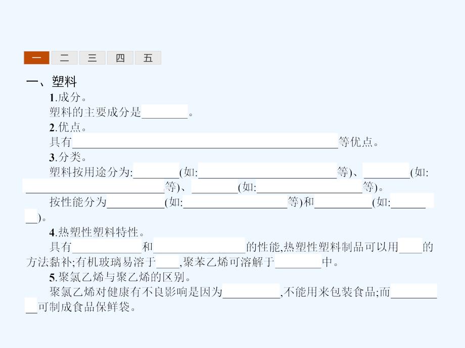 高中化学苏教版选修1课件：专题3丰富多彩的生活材料第三单元高分子材料和复合材料3课件（36张）_第4页