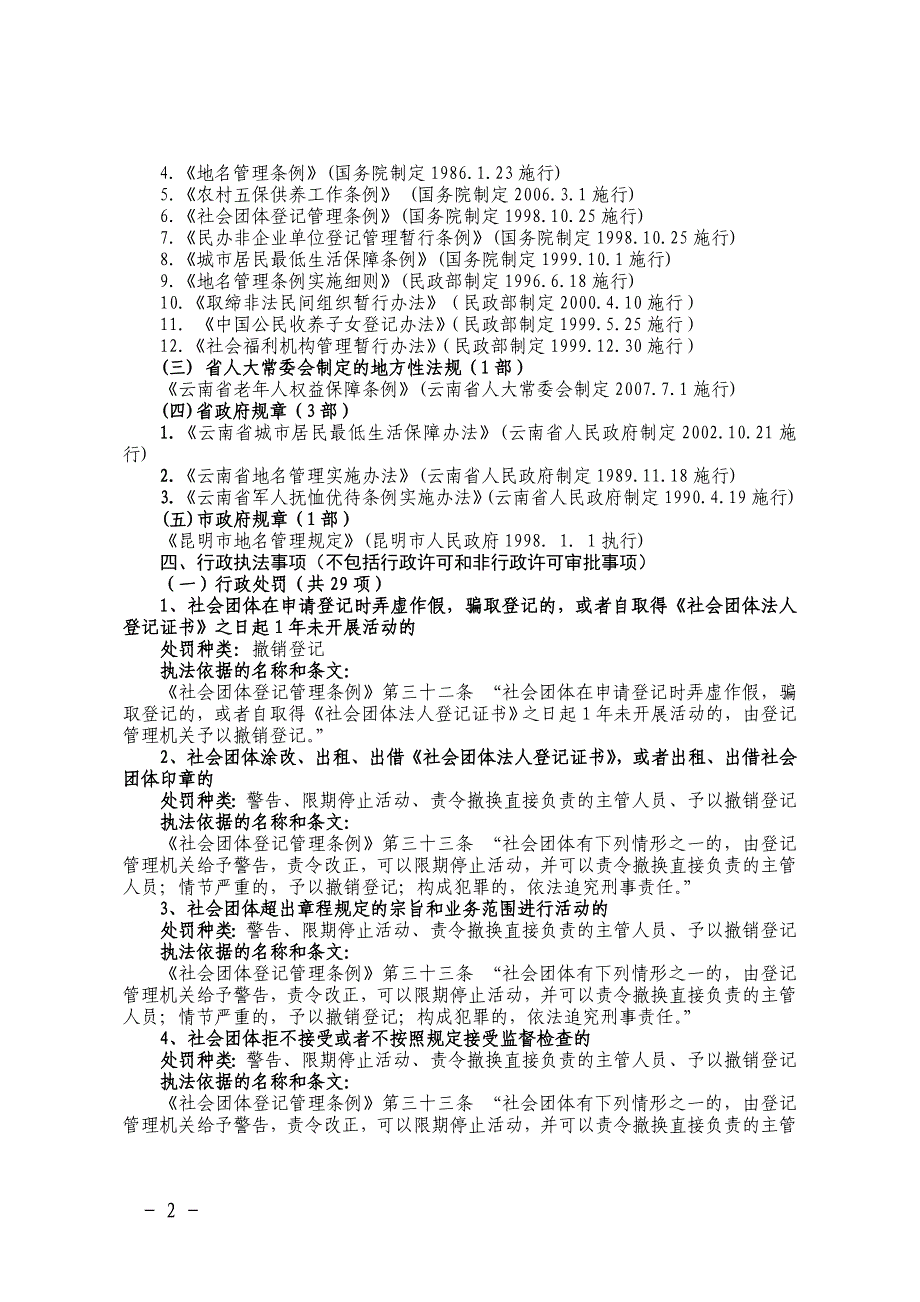 （行政管理）富民县民政局行政执法制度_第2页